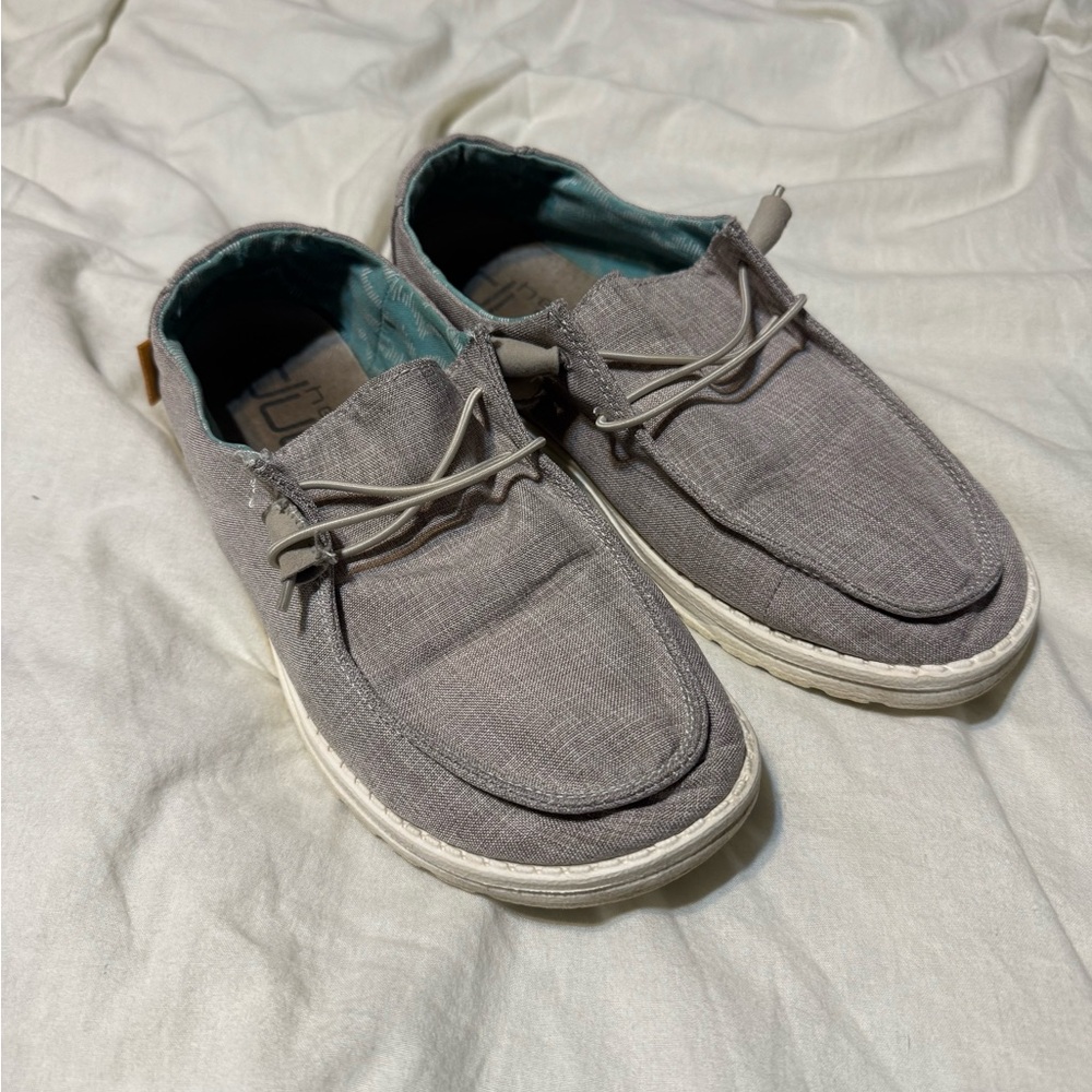 Hey Dude Women's Gray Loafers